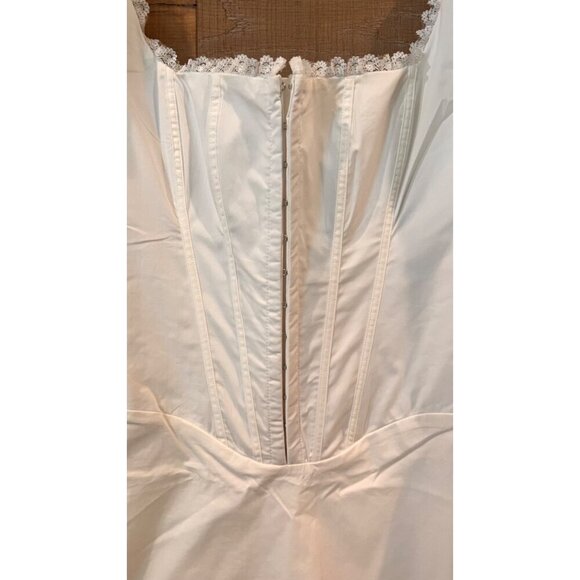 HOUSE OF CB MATILDA Add To Wishlist WHITE PUFF SLEEVE CORSET DRESS SIZE S - Picture 7 of 10